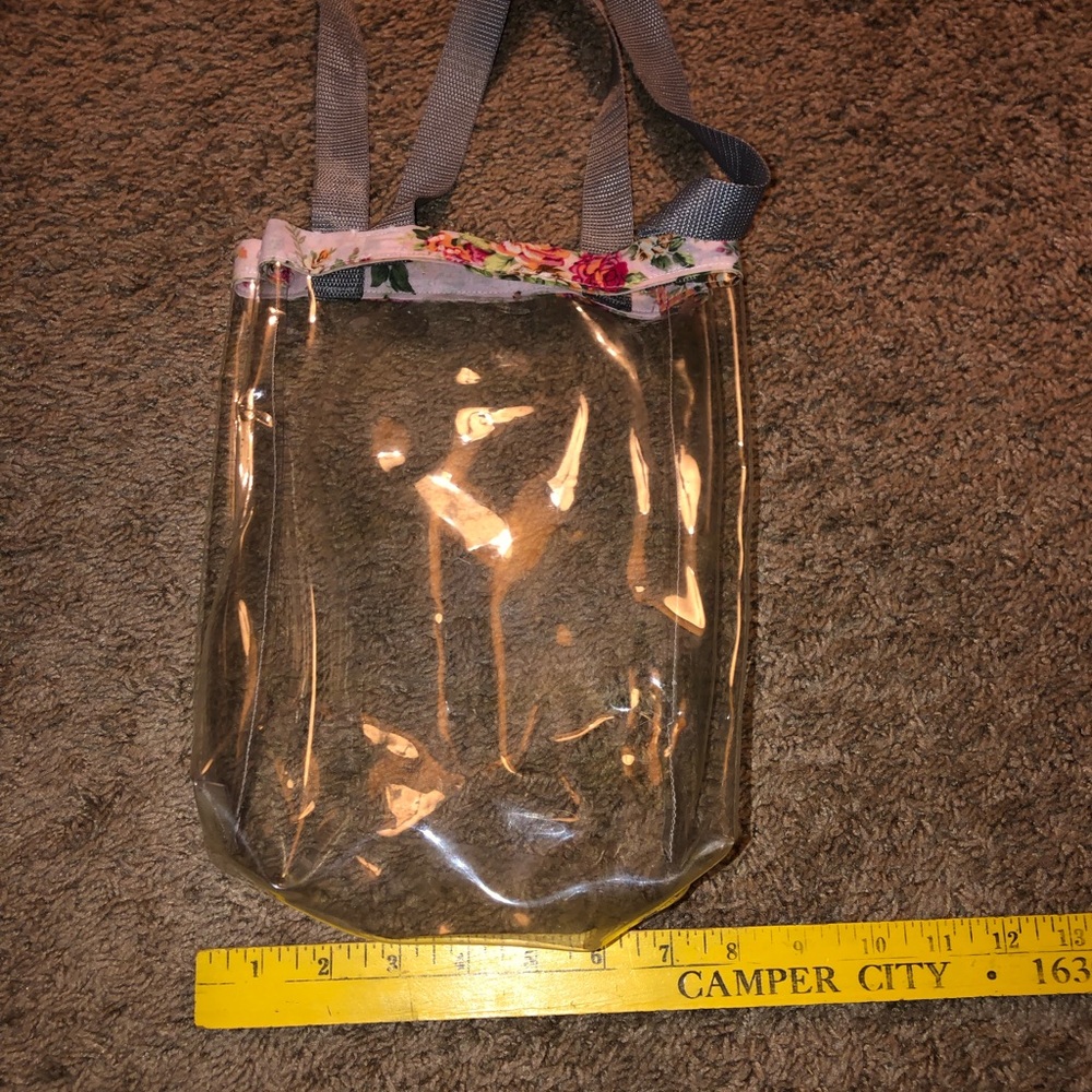 Clear game day purse